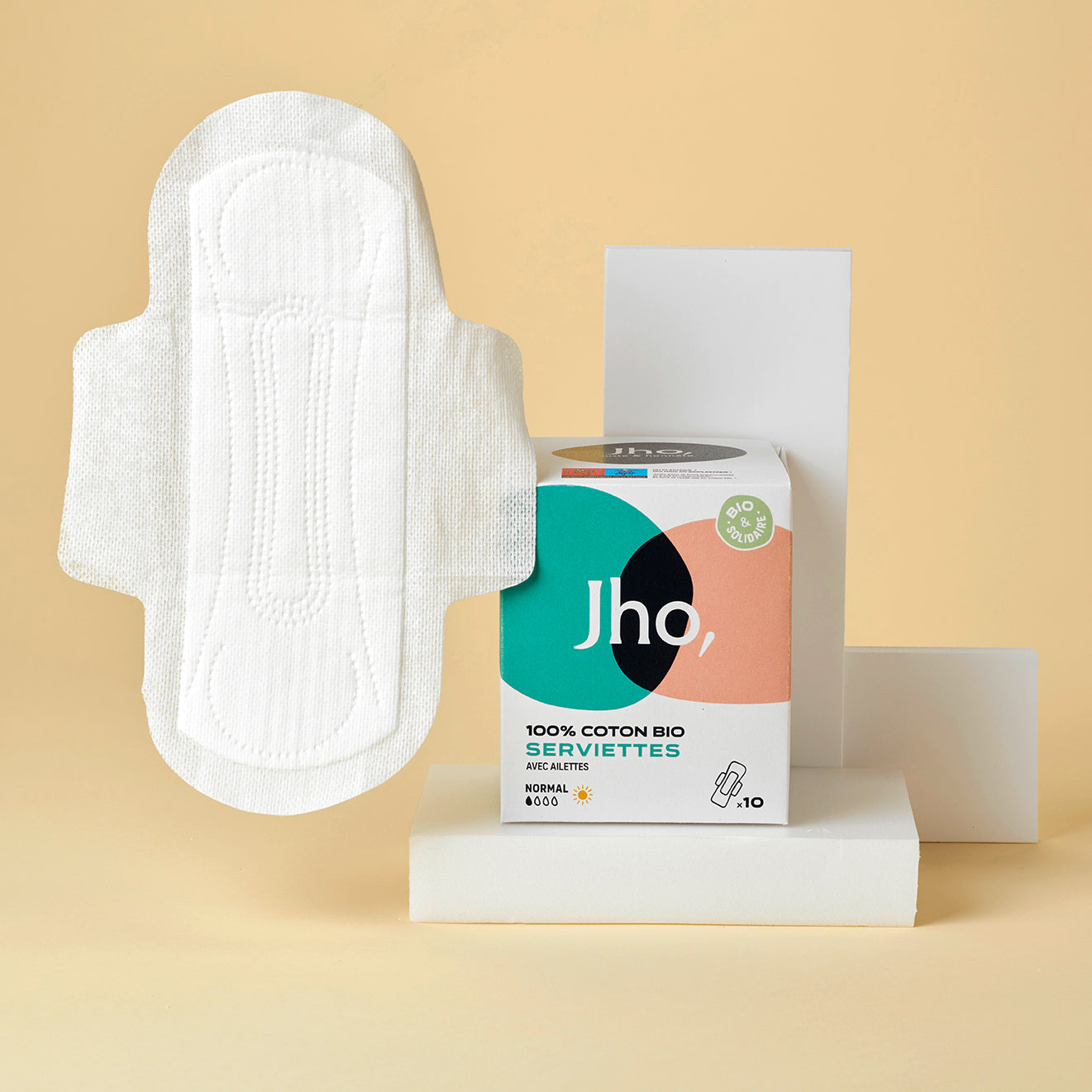 Serviettes hygiéniques en coton bio