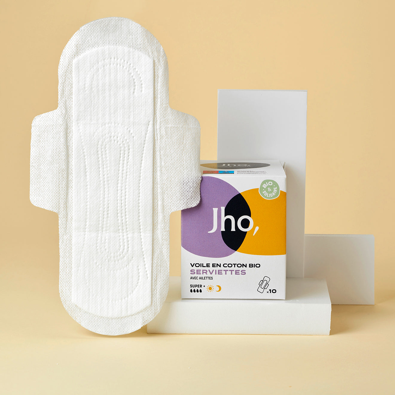 Serviettes hygiéniques en coton bio